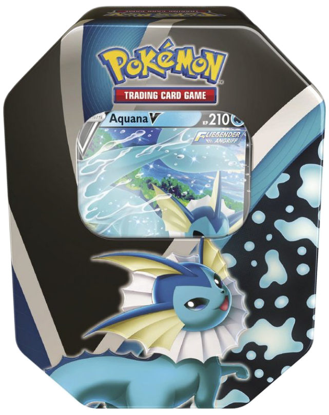Aquana V Pokémon Tin Box DE